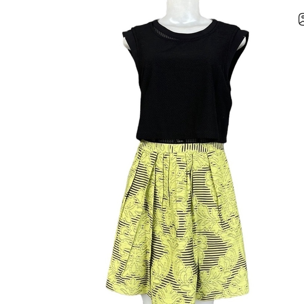 Karen Millen Green Striped Mini Dress New With Tags Size US/4
